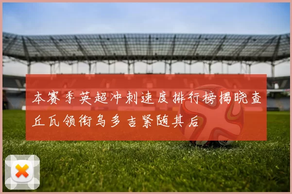 本赛季英超冲刺速度排行榜揭晓查丘瓦领衔乌多吉紧随其后